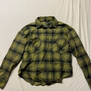 Green button up